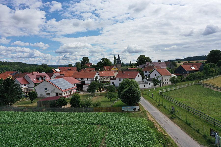 Straussenhof Kleinhettstedt Luftbild